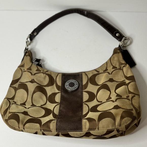 Coach Handbags - COACH SIGNATURE HOBO SHOULDER HANDBAG